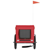 Pet Bike Trailer Red and Black Oxford Fabric&Iron 93922