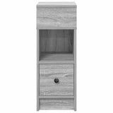 Bedside Cabinet with Drawer Grey Sonoma 25x31x66 cm 858624