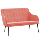 Bench Pink 110x76x80 cm Velvet 351467
