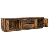 TV Cabinet with LED Lights Smoked Oak 193.5x41x50 cm 3328439