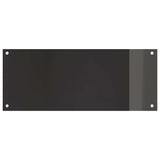 Kitchen Backsplash 2 pcs Black 100 x 40 cm Tempered Glass 3415551