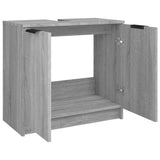 Bathroom Cabinet Grey Sonoma 64.5x33.5x59 cm Engineered Wood 817064
