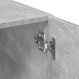Slim Storage Cabinet Concrete Grey 50x42.5x225 cm Engineered Wood 3281311