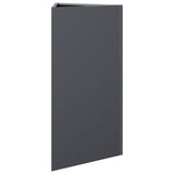 Garden Planters 2 pcs Anthracite Triangular 40x34.5x75 cm Steel 851162