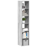 Bookcases 2 pcs Stackable Grey Sonoma 30x30x80 cm Engineered Wood 858814