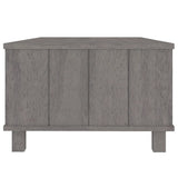 Coffee Table HAMAR Light Grey 100x55x35 cm Solid Wood Pine 340455