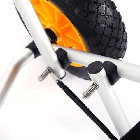 ZNTS 1.5MM Bend Aluminum Alloy Canoeing Trailer Cart Silver 64586546