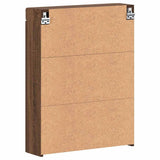 Bathroom Mirror Cabinet TULUM Brown Oak 60 x 16.5 x 78 cm 880368