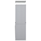 Log Holder Silver 40x45x170 cm Galvanised Steel 364588