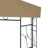 Gazebo 4x3x2.7 m Taupe 160 g/m 313916