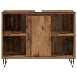 Bathroom Cabinet Old Wood 80 x 33 x 60 cm Engineered Wood 873895