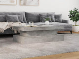 Coffee Table with LED Lights Concrete Grey 90x50x40 cm 839850