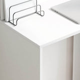 Desk with Shelf White 78.5 x 37 x 154.5 cm Engineered Wood 869338