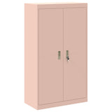 Storage Cabinet 2 pcs Pink 80 x 40 x 210 cm Steel Lockable 3438742