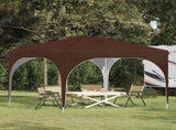 Pop-up Party Tent 290 x 290 x 245 cm Brown 42019852