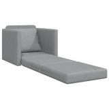 Folding Sofa Bed Light Grey 74 x 77 x 81 cm Fabric 42030489