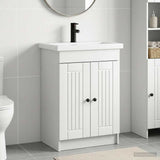 Bathroom Furniture Set White 56 x 37.5 x 81 cm Engineered Wood 3404184