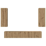 TV Cabinet Set 5 pcs Artisan Oak Engineered Wood 3393452