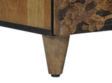 TV Cabinet with Shelf Brown 100 x 33.5 x 46 cm Solid Mango Wood 4018350