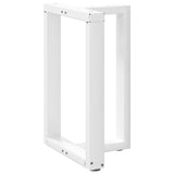 Dining Table Legs T-Shaped 2 pcs White 50x35x cm Steel 4013049