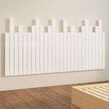 Wall Headboard White 166x3x80 cm Solid Wood Pine 824809