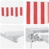 Awning Frame Red and White 250 x 200 cm 3329403
