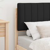 Bed Frame with Upholstered Headboard Black 75 x 190 cm 877811