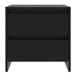 Bedside Cabinets 2 pcs Black 45x34.5x44.5 cm Engineered Wood 809848