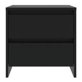 Bedside Cabinets 2 pcs Black 45x34.5x44.5 cm Engineered Wood 809848