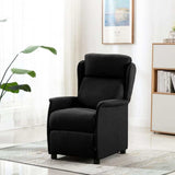 Recliner Chair Black 66.5 x 94 x 101.5 cm Polyester 340154