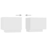 TV Cabinet with LED Lights White 300x35x40 cm 3081924