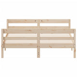 Bed Frame without Mattress 120x200 cm Solid Wood Pine 842790