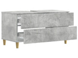 Bathroom Sink Cabinet ARNHEM Concrete Grey 82 x 41x 59 cm 896578