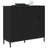 Sideboard with Drawer Black 89.5 x 33 x 82 cm Engineered Wood 883455