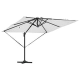 Roma Parasol Beige 286 x 284 x 270 cm Aluminium and Polyester 42003351