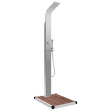 Outdoor Shower with Tray WPC Stainless Steel 3051287
