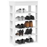 Shoe Rack White 60x30x98 cm Engineered Wood 859923