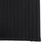 Rug Rectangular Black100x1000 cm Bamboo 376966
