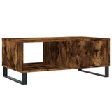 Coffee Table Smoked Oak 90x50x36.5 cm Engineered Wood 830577