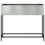 Raised Garden Planter Silver 100 x 26 x 82 cm Galvanised Steel 865881