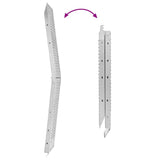 Foldable Ramp 200kg per ramp Folding Silver 186 x 23 x 4.5 cm 42019251