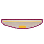 Stair Mats 10 pcs 56x17x3 cm Violet Half Round 149793