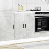 Kitchen Base Cabinet Porto Concrete Grey Engineered Wood 853921