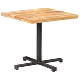 Bistro Table Square 80x80x75 cm Rough Mango Wood 320268