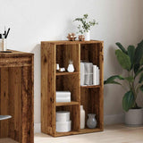 Book Cabinet Old Wood 50x25x80 cm Engineered Wood 855780