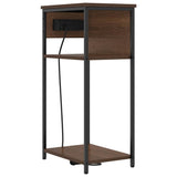 Bedside Cabinet Brown Oak 41 x 28 x 76 cm Engineered Wood 859579
