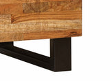 Bed cabinet with Drawer Brown 50 x 33 x 62 cm Solid Mango Wood 4018306