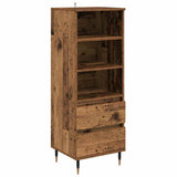 Highboard with Drawer Old Wood 40 x 36 x 110 cm Engineered Wood 882732