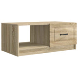 Coffee Table Sonoma Oak 90 x 50 x 37 cm Engineered Wood 895877