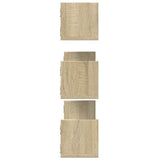Wall Shelves 3 pcs Sonoma Oak 80x18x18 cm Engineered Wood 853292
